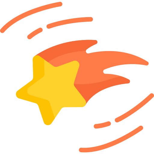 Falling star Special Flat icon