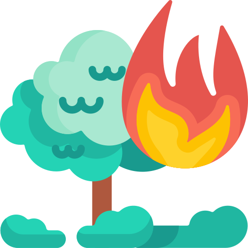 Incendio forestal Special Flat icono