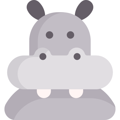 Hipopótamo Special Flat Ícone