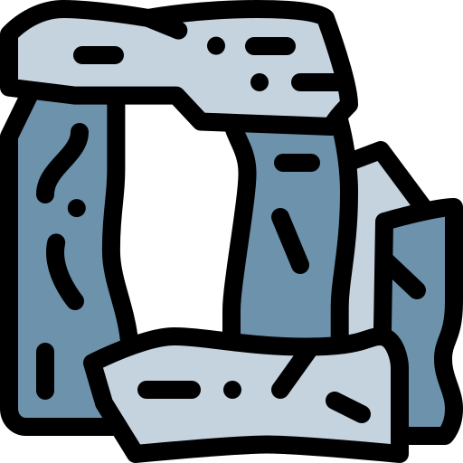 stonehenge Detailed Rounded Lineal color icon