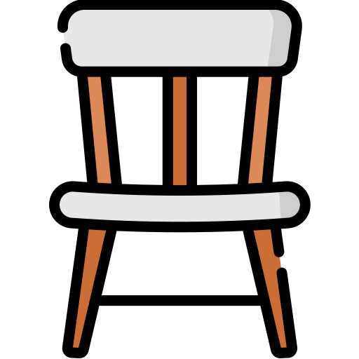 Wooden chair Special Lineal color icon