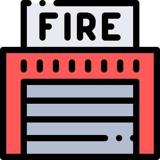 straż pożarna Detailed Rounded Lineal color ikona