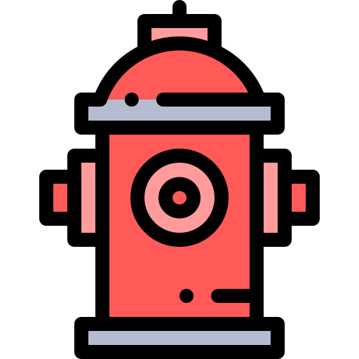 Hydrant Detailed Rounded Lineal color icon