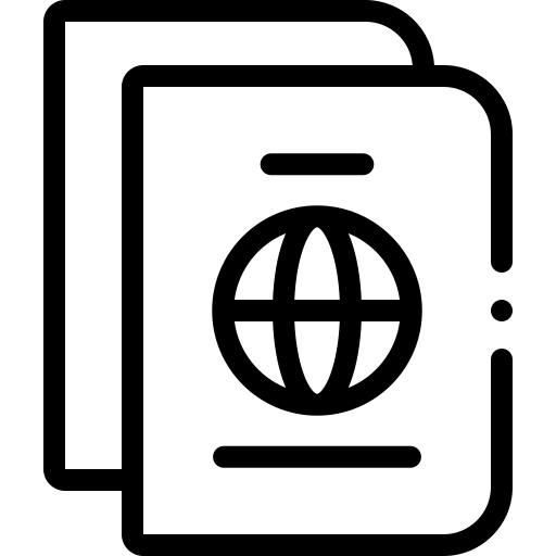 passaporto Detailed Rounded Lineal icona