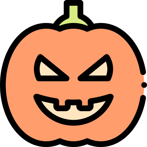 Jack o lantern Detailed Rounded Lineal color icono