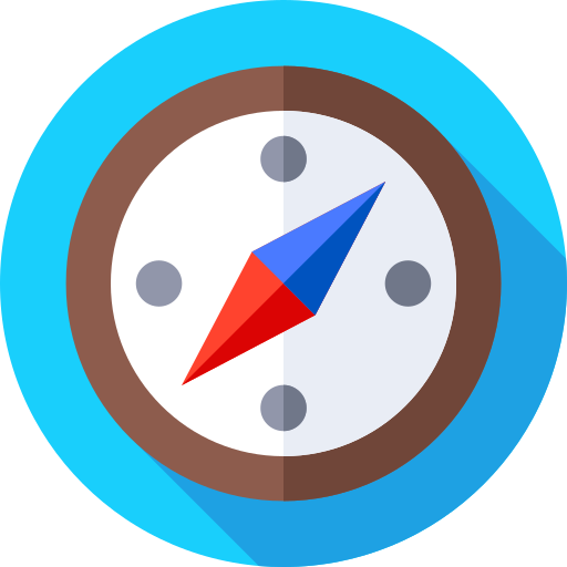 Compass Flat Circular Flat icon