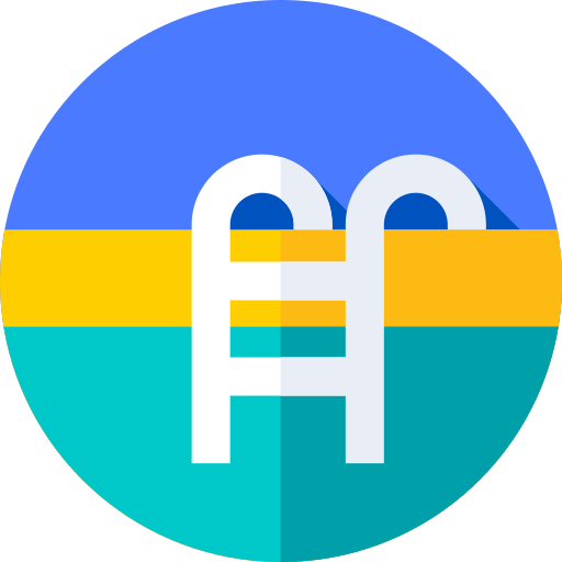 スイミングプール Flat Circular Flat icon