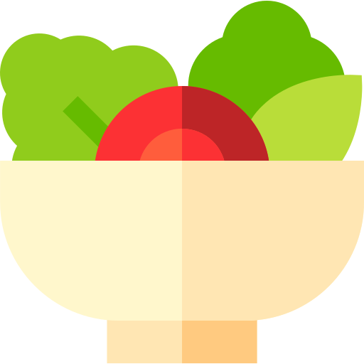 salade Basic Straight Flat Icône