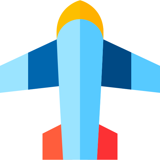 Plane Basic Straight Flat icon
