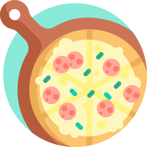 pizza Detailed Flat Circular Flat icona