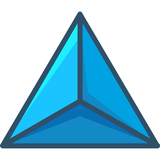 pyramide Roundicons Flat icon