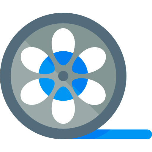 carrete de película Roundicons Flat icono