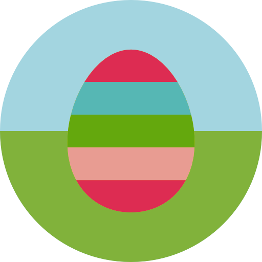 huevo de pascua Roundicons Circle flat icono