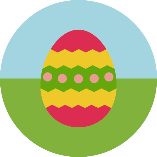 пасхальное яйцо Roundicons Circle flat иконка