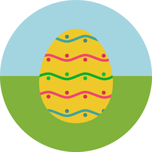 пасхальное яйцо Roundicons Circle flat иконка