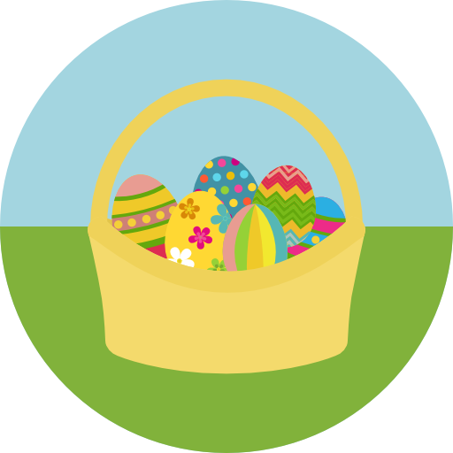 Easter egg Roundicons Circle flat icon