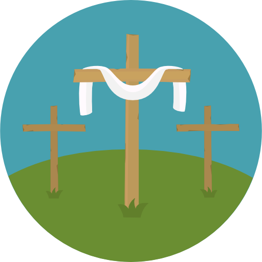 Crucifixion Roundicons Circle flat icon