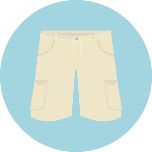 pantalones cortos Roundicons Circle flat icono