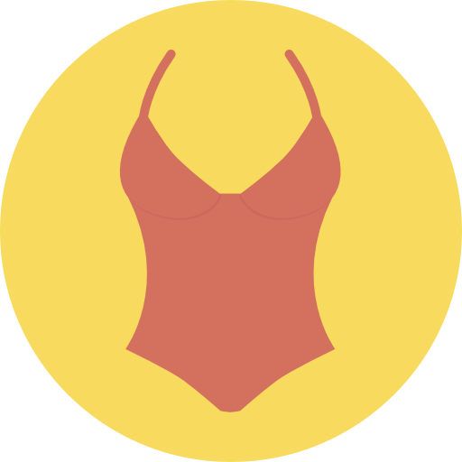 traje de baño Roundicons Circle flat icono