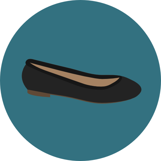 靴 Roundicons Circle flat icon