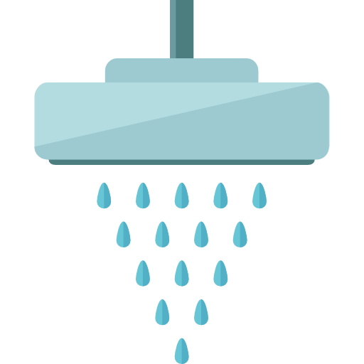 prysznic Roundicons Flat ikona