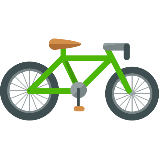 bicicleta Roundicons Flat icono