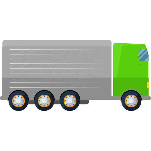 camión Roundicons Flat icono
