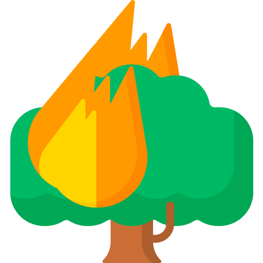 Incendio forestal Special Flat icono