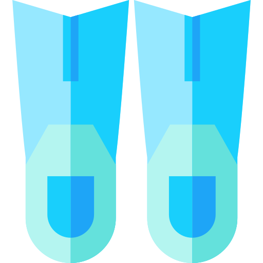 Barbatanas Basic Straight Flat Ícone