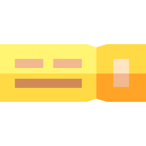 karta pokładowa Basic Straight Flat ikona