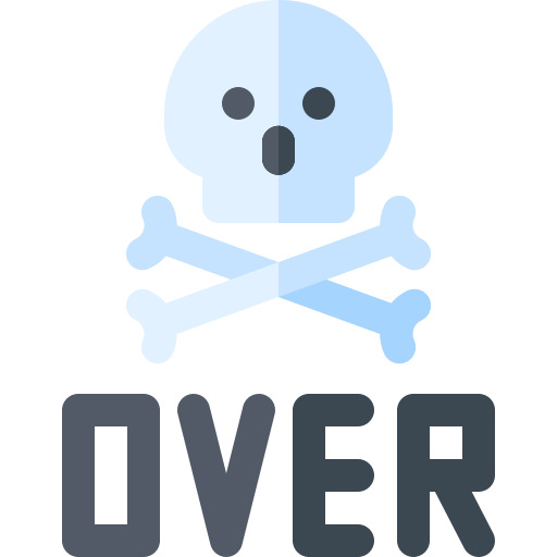 Game over Basic Rounded Flat icon