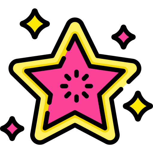 Estrellas Special Lineal color icono
