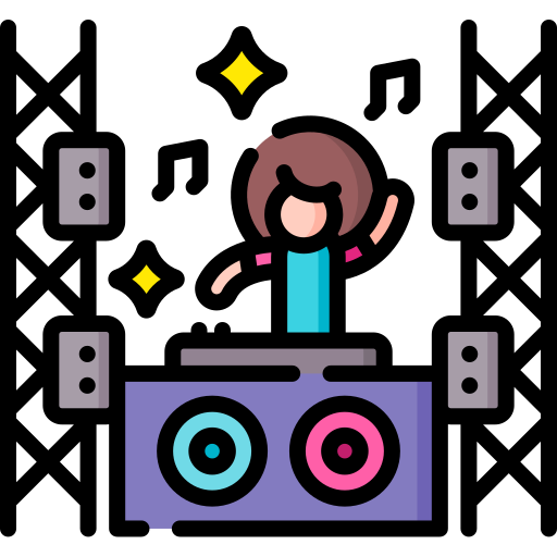 DJ Special Lineal color icono