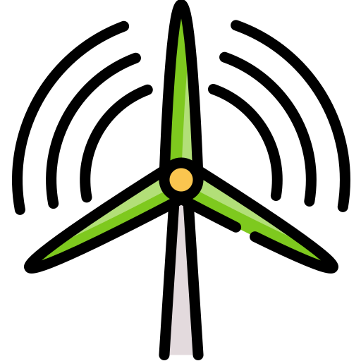 turbina wiatrowa Special Lineal color ikona