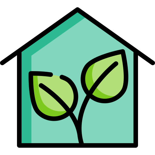 Sustainable home Special Lineal color icon