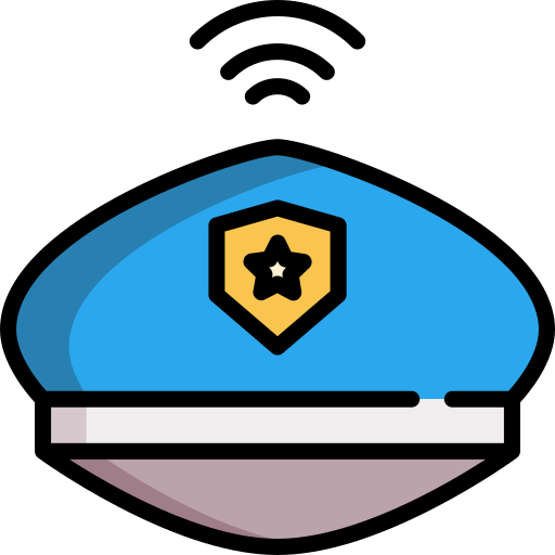 Boné de polícia Special Lineal color Ícone