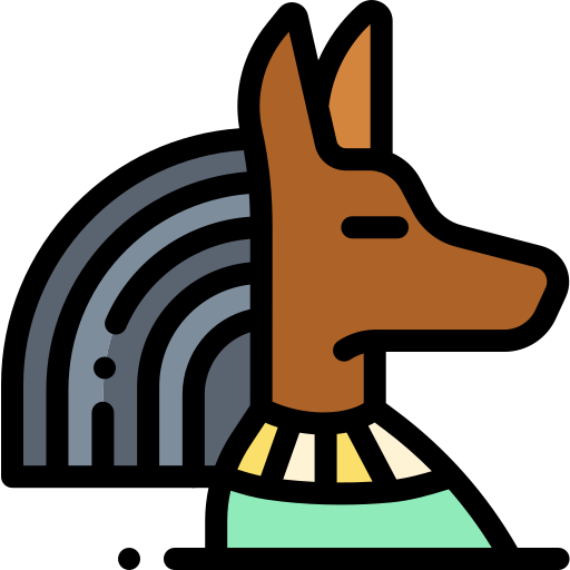 Anubis Detailed Rounded Lineal color icono