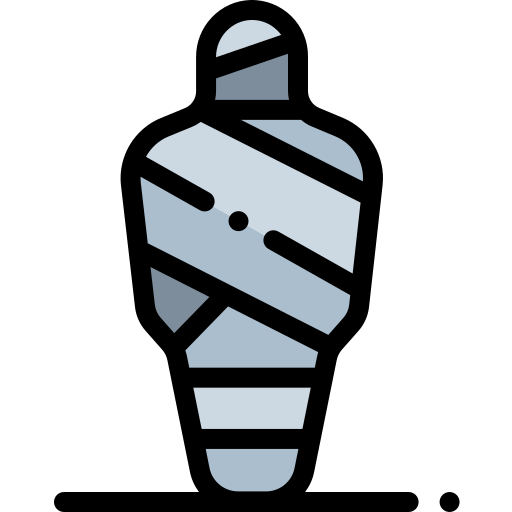 Mummy Detailed Rounded Lineal color icon