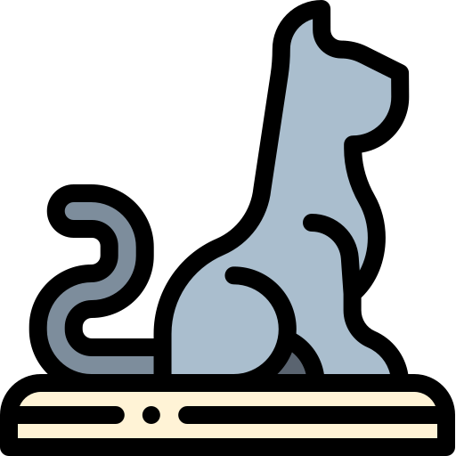 Bastet Detailed Rounded Lineal color icono