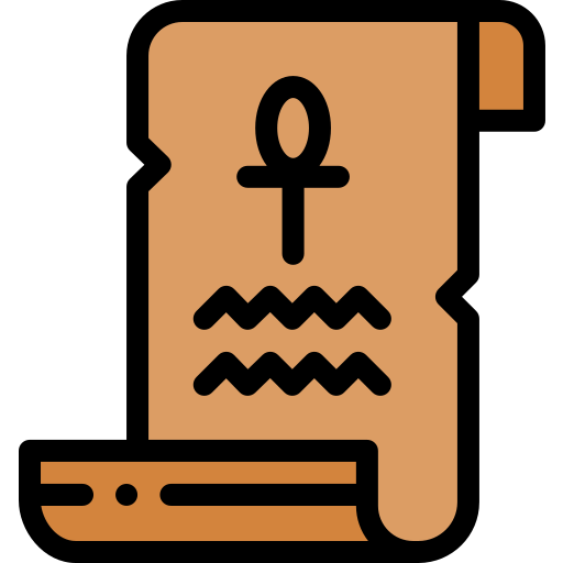 Hieroglyph Detailed Rounded Lineal color icon