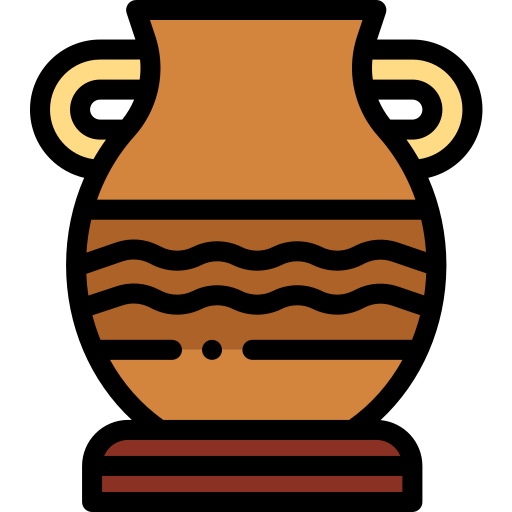 vase Detailed Rounded Lineal color icon