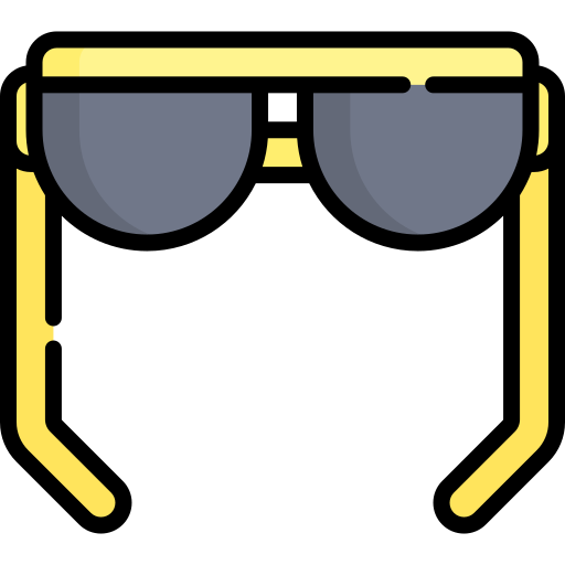 Sunglasses Kawaii Lineal color icon
