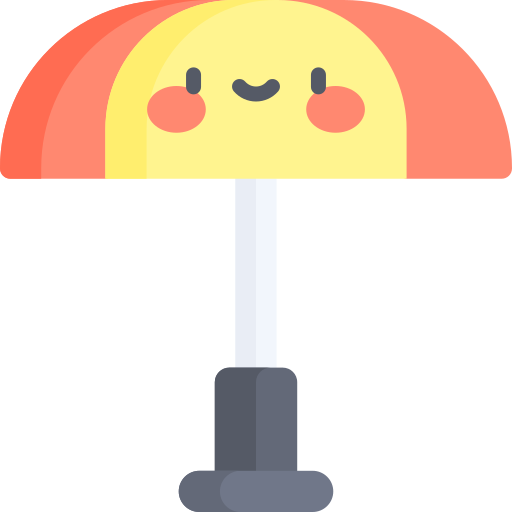 parasol słoneczny Kawaii Flat ikona