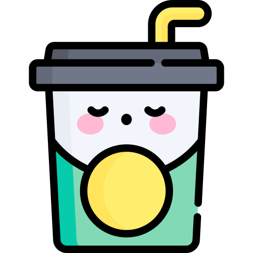 Безалкогольный напиток Kawaii Lineal color иконка