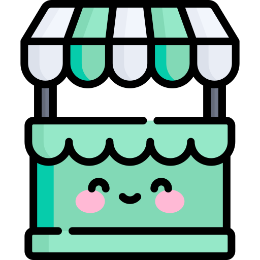 売店 Kawaii Lineal color icon