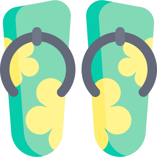 flip flops Kawaii Flat icon