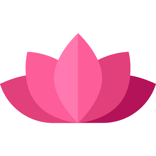 Flor de lotus Basic Straight Flat Ícone