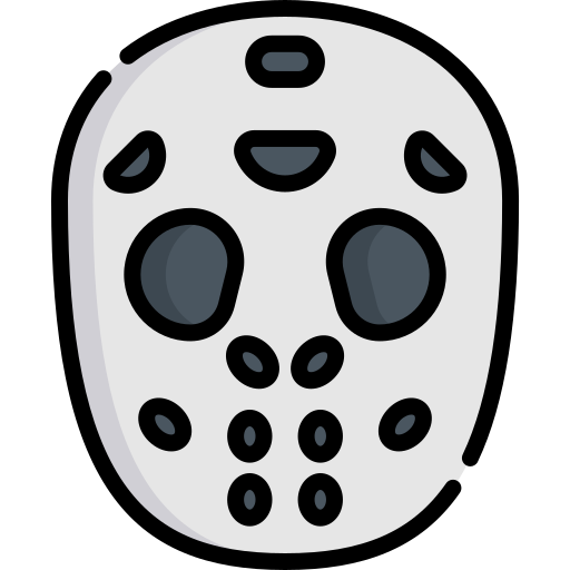 masque de hockey Kawaii Lineal color Icône