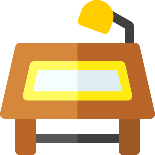 tavolo da disegno Basic Rounded Flat icona