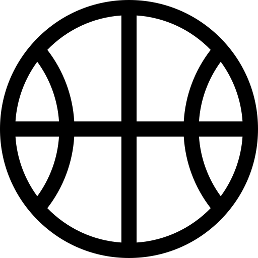 pallacanestro Basic Rounded Lineal icona